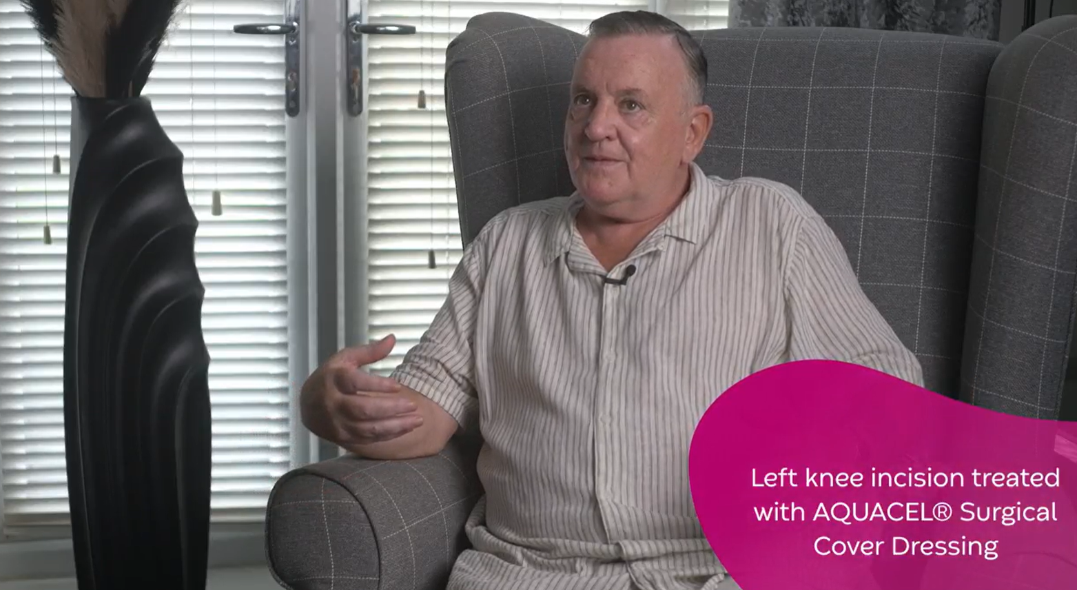 a man sitting on a couch